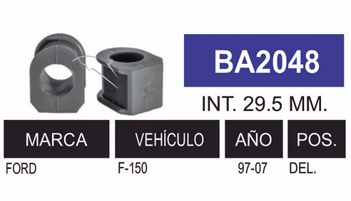 Imagen de BA2048 GOMAS DE BARRA FORD DEL. F-150 97-07