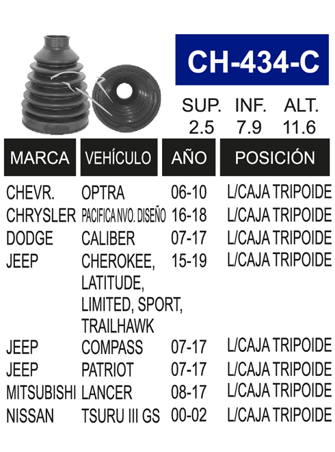 Imagen de CH-434-C MACHETA L/C COMPASS 07-17