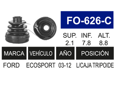 Imagen de FO-626-C MACHETA L/C IZQ. Y DER. ECOSPORT 02-11