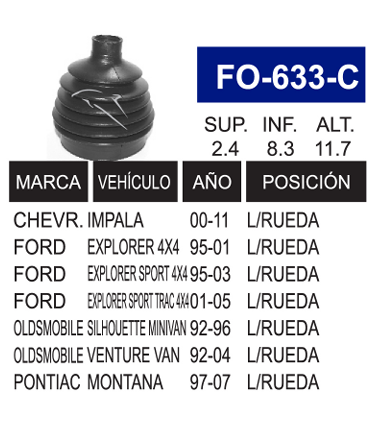 Imagen de FO-633-C MACHETA L/R EXPLORER 02-05