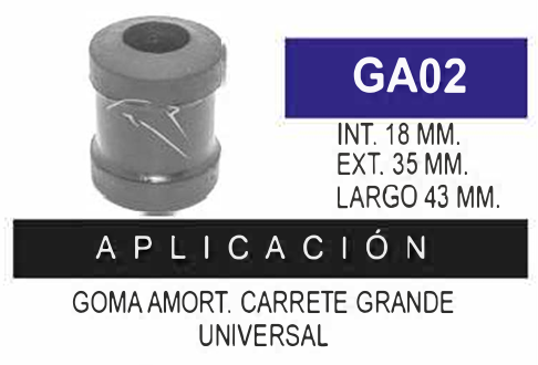Imagen de GA02 GOMA AMORTIGUADOR CARRETE GDE UNIVERSAL