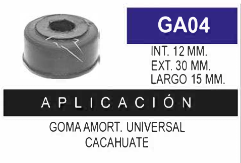 Imagen de GA04 GOMA AMORTIGUADOR