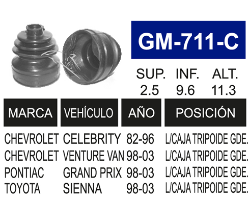 Imagen de GM-711-C MACHETA L/C AMERICANOS TRIPOIDE CAVALIER