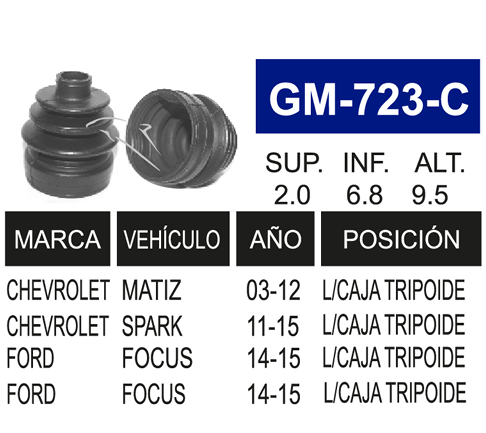 Imagen de GM-723-C MACHETA L/C IZQ. Y DER MATIZ G2 04