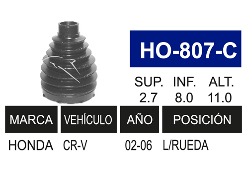 Imagen de HO-807-C MACHETA L/R CR-V 03-06