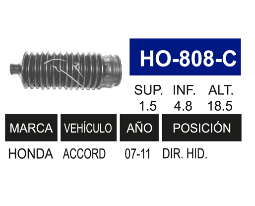 Imagen de HO-808-C MACHETA DE DIRECCION HIDRAULICA ACCOR 08-11