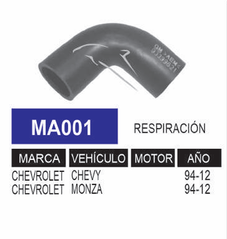 Imagen de MA001 MANGUERA RESP CHEV CHEVY MONZA