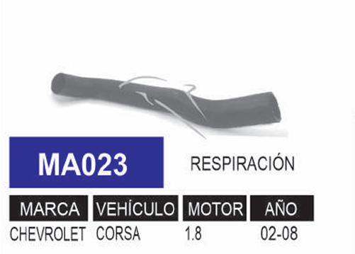 Imagen de MA023 MANGUERA RESP CORSA TORNADO 1.8