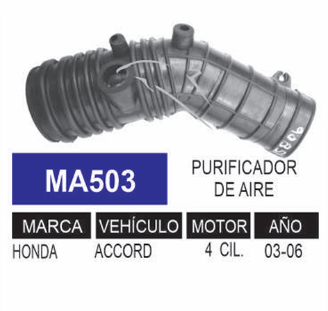 Imagen de MA503 MANGUERA FLUJO DE AIRE HONDA ACCORD 03