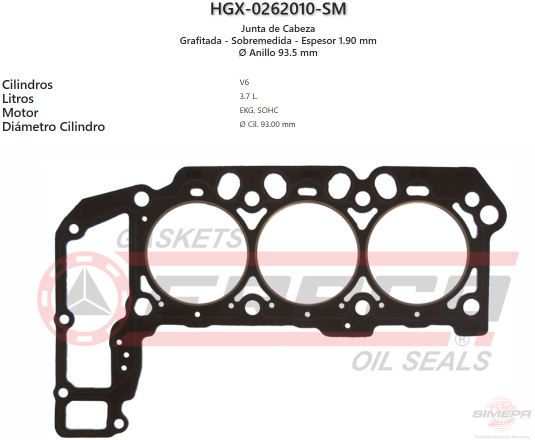 Imagen de HGX-0262010SM 