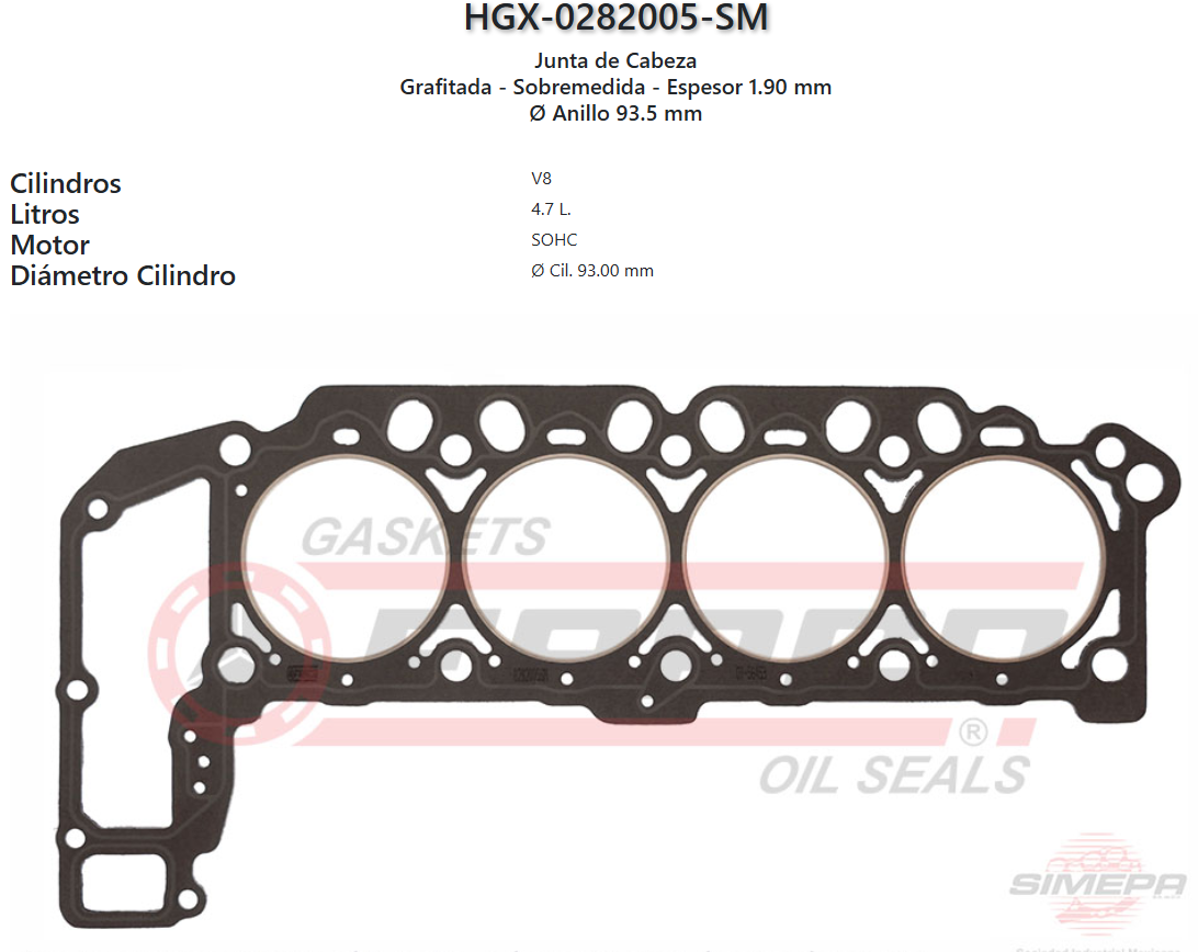 Imagen de HGX-0282005SM 