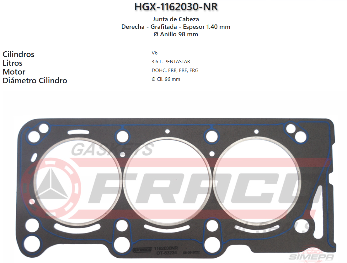 Imagen de HGX-1162030NR 