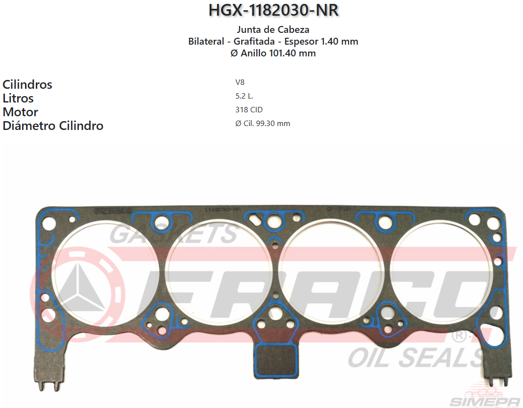 Imagen de HGX-1182030NR 