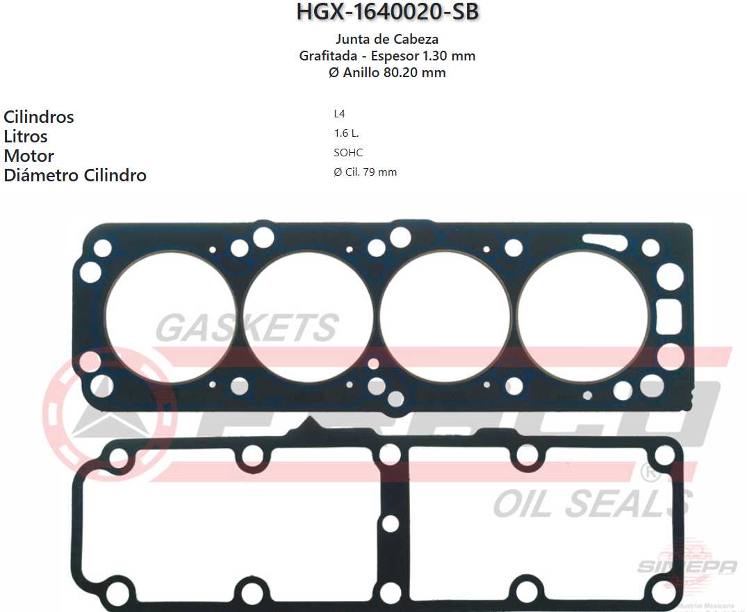 Imagen de HGX-1640020SB 