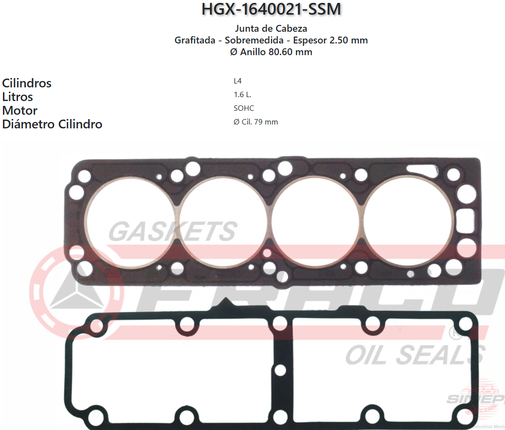 Imagen de HGX1640021SSM 