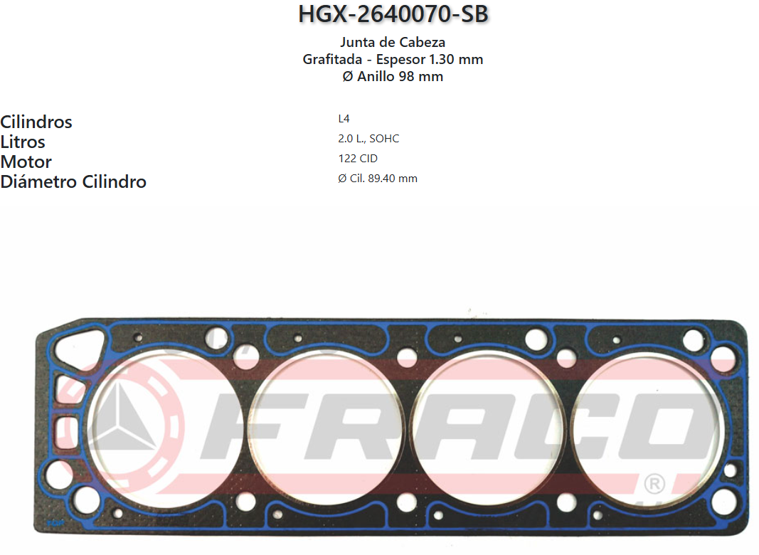 Imagen de HGX-2640070SB 