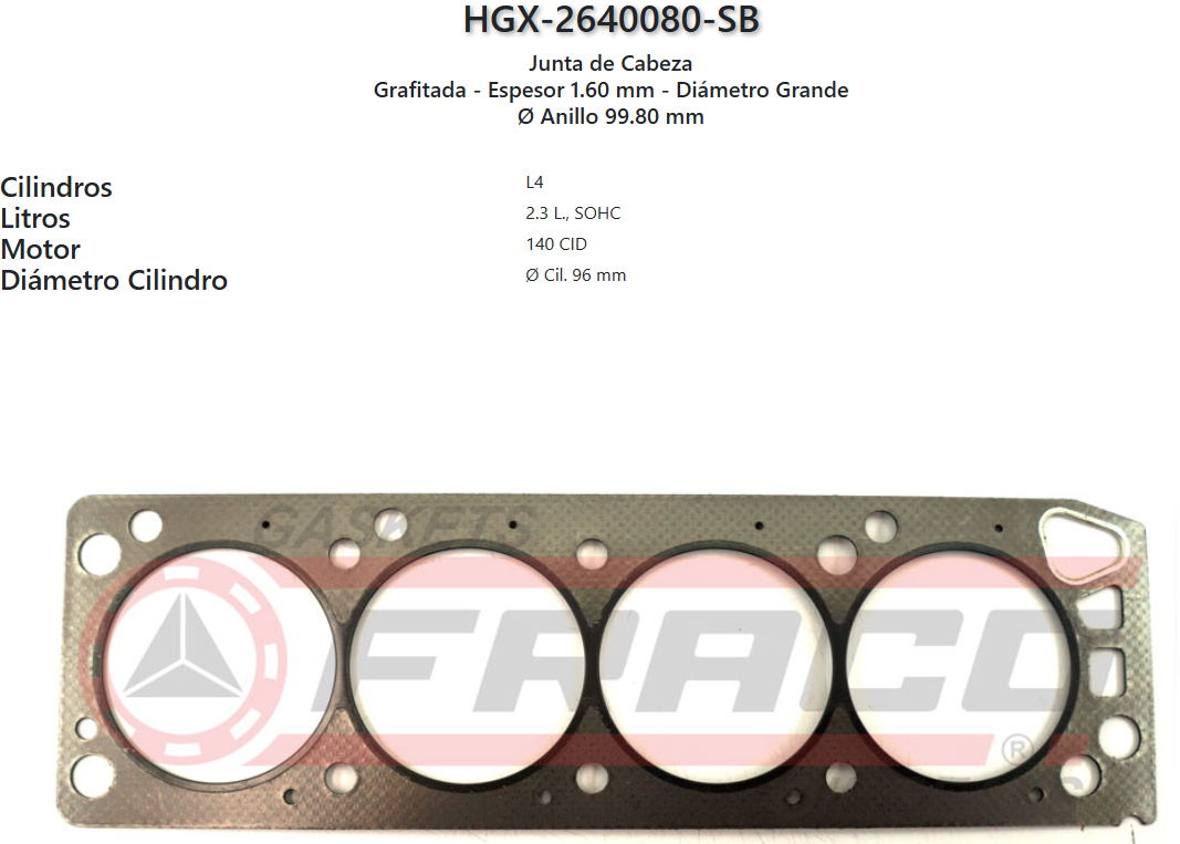 Imagen de HGX-2640080SB 