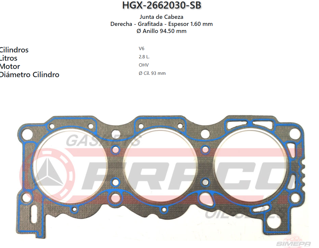 Imagen de HGX-2662030SB 