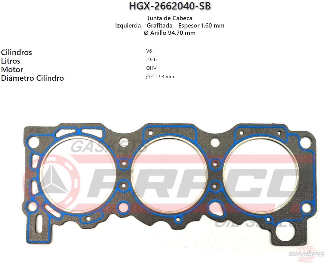 Imagen de HGX-2662040SB 