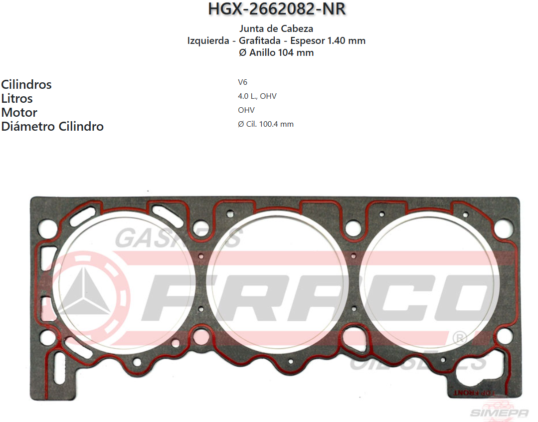 Imagen de HGX-2662082NR 