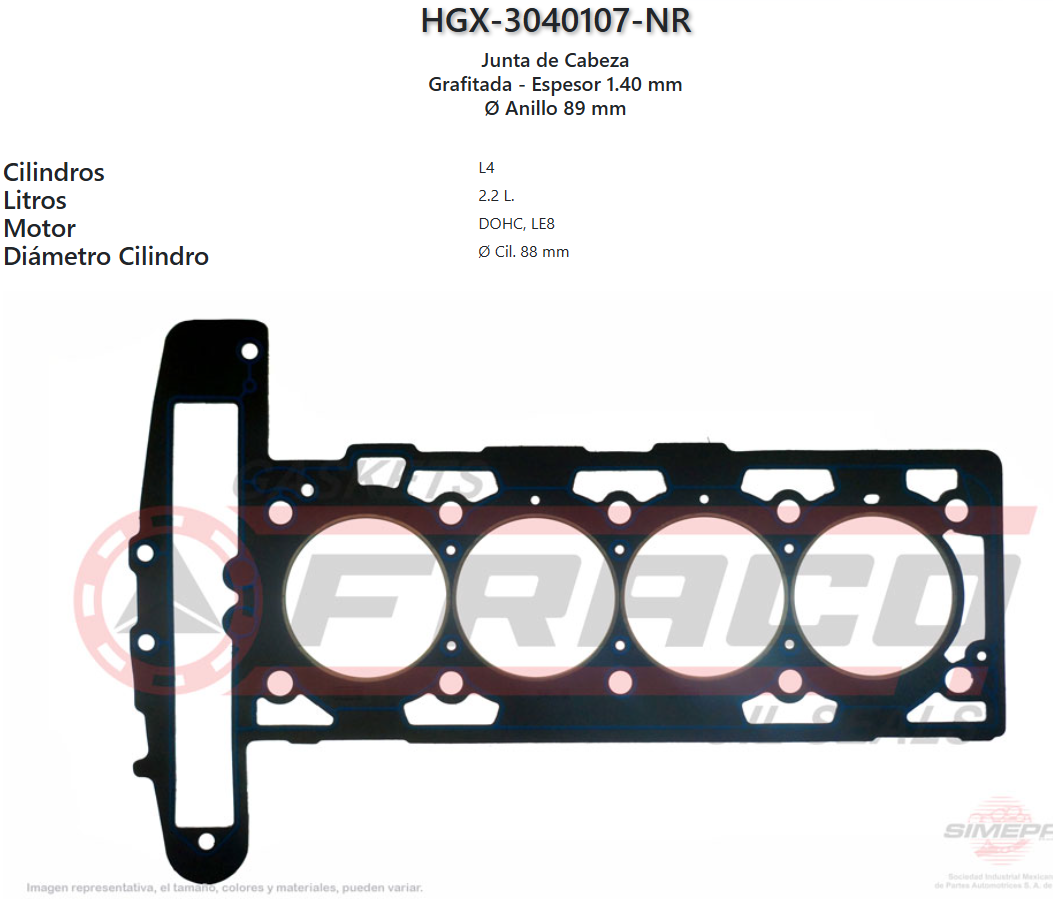 Imagen de HGX-3040107NR 