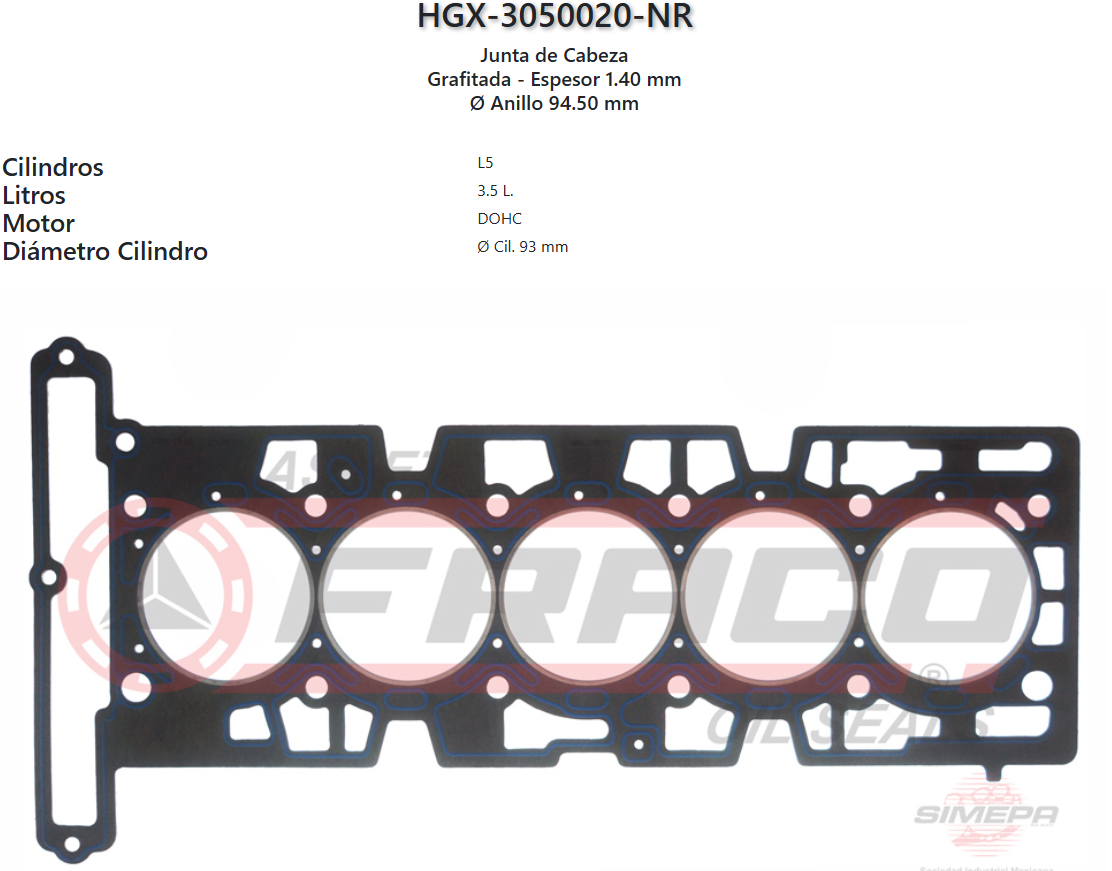 Imagen de HGX-3050020NR 