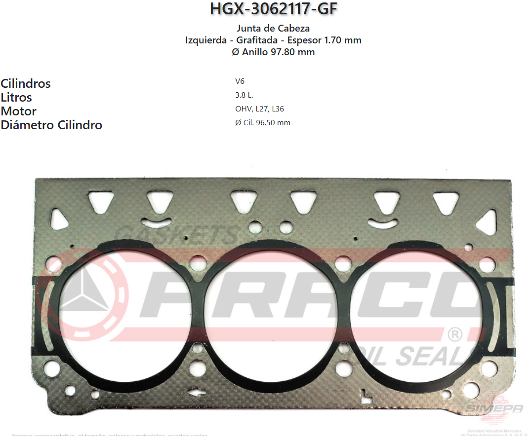 Imagen de HGX-3062117GF 