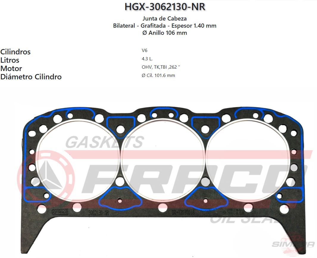 Imagen de HGX-3062130NR 