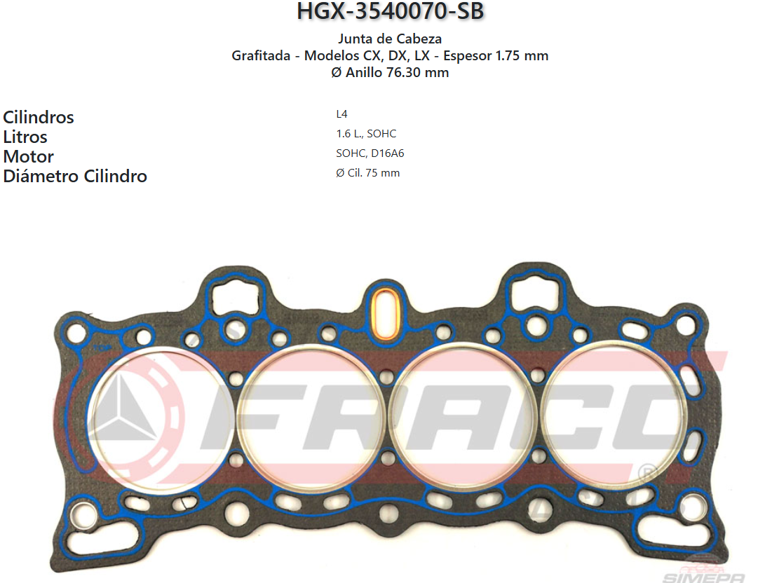 Imagen de HGX-3540070SB 