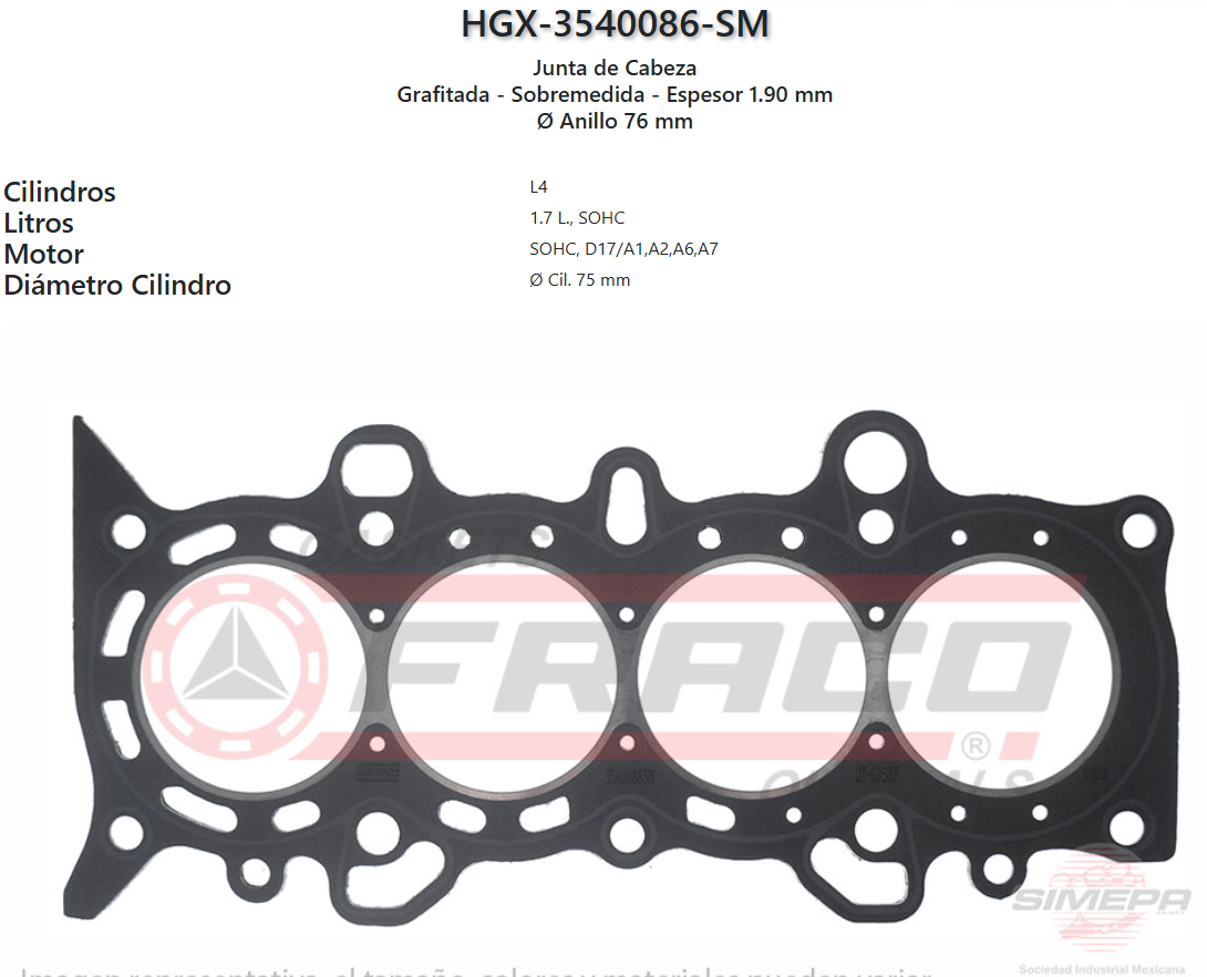 Imagen de HGX-3540086SM 