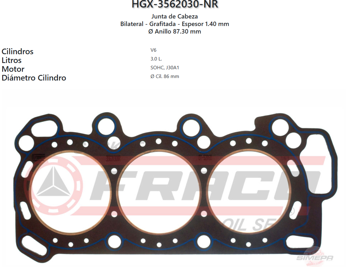 Imagen de HGX-3562030NR 