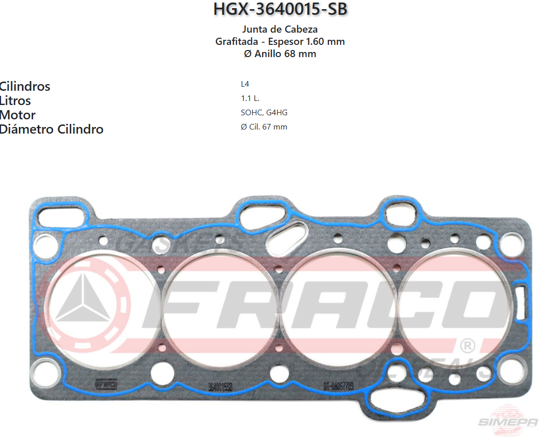 Imagen de HGX-3640015SB 