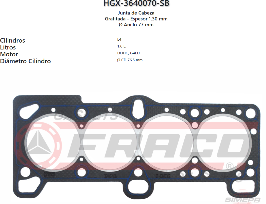 Imagen de HGX-3640070SB 