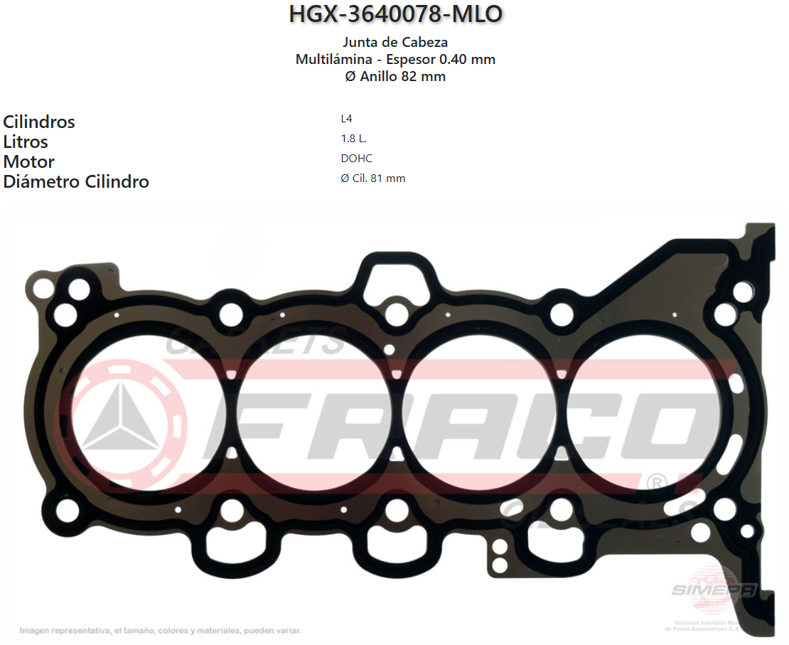 Imagen de HGX-3640078ML 