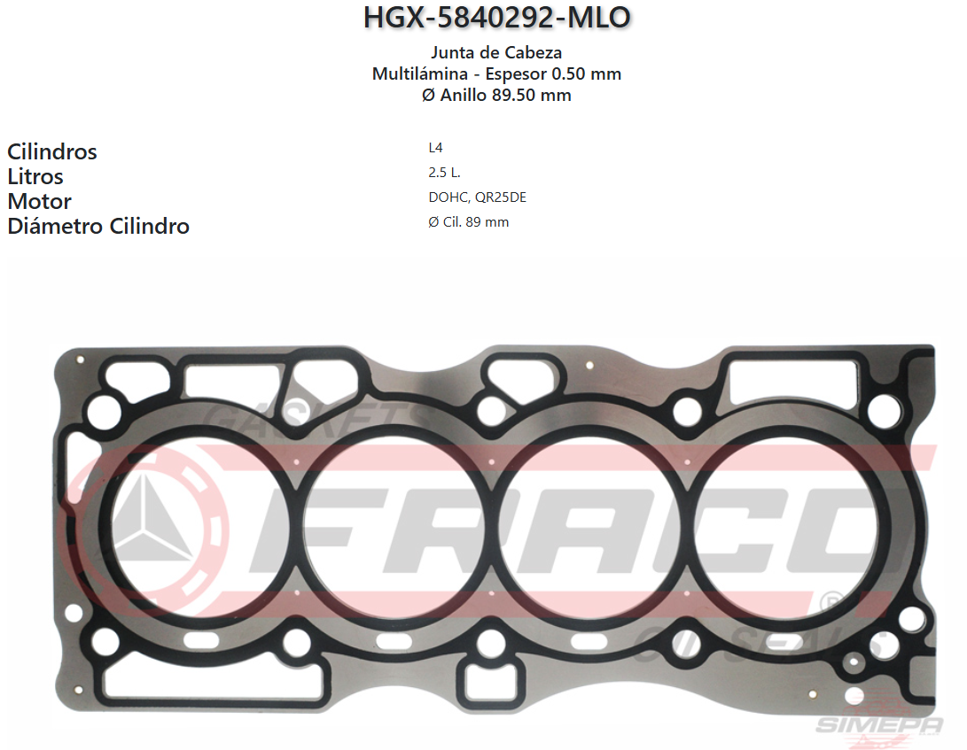 Imagen de HGX-5840292ML 