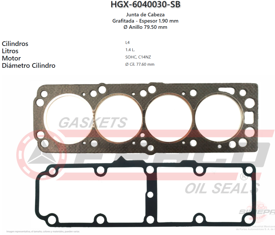 Imagen de HGX-6040030SB 