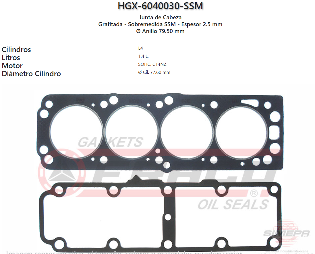Imagen de HGX6040030SSM 