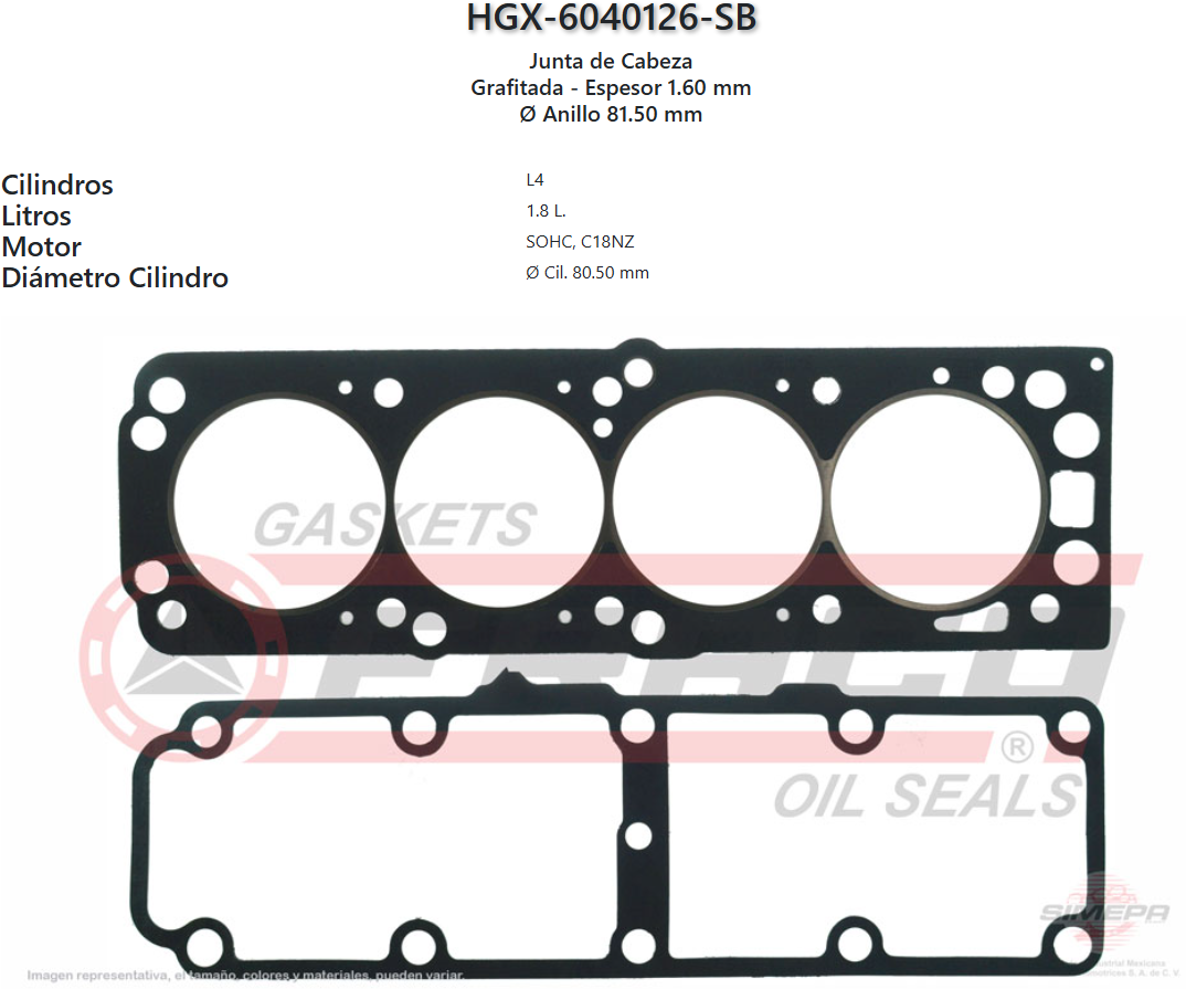 Imagen de HGX-6040126SB 