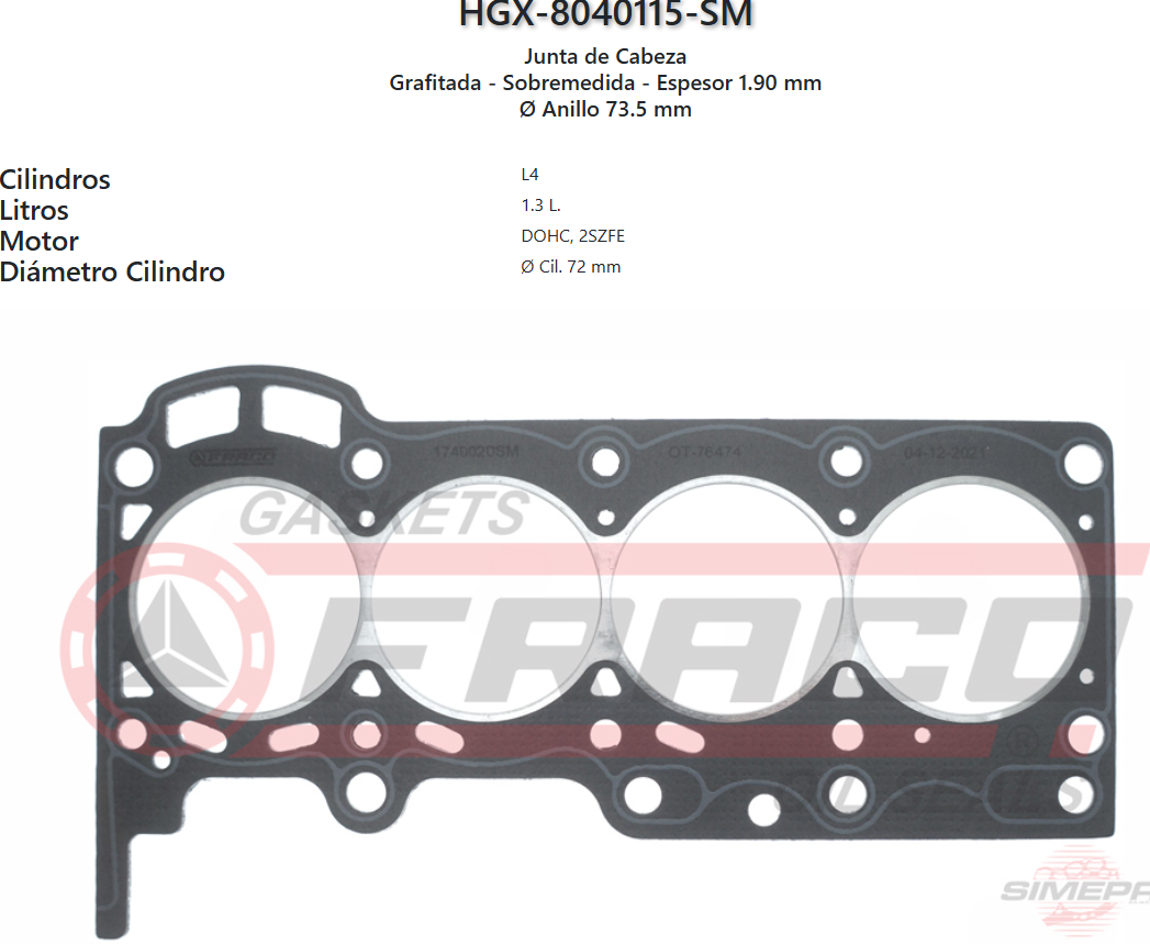 Imagen de HGX-8040115SM 