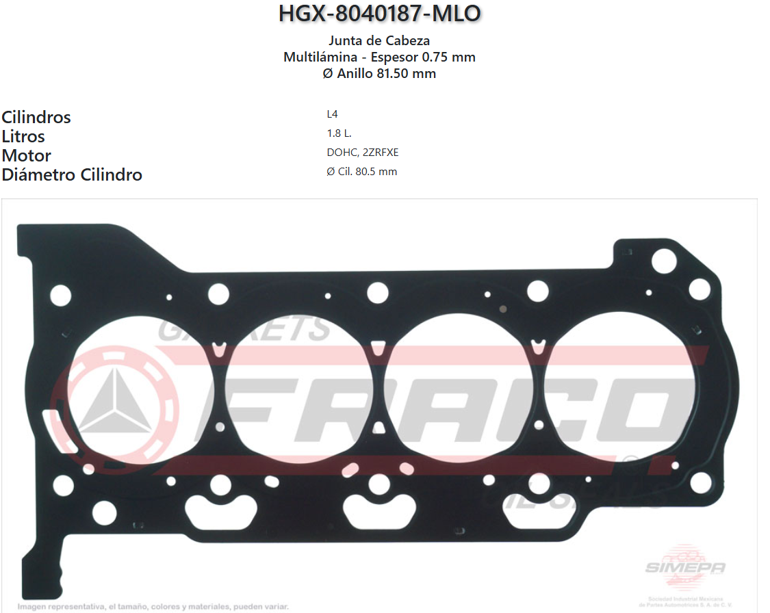 Imagen de HGX-8040187ML 