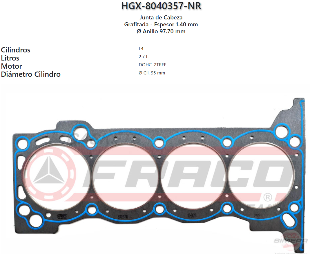 Imagen de HGX-8040357NR 