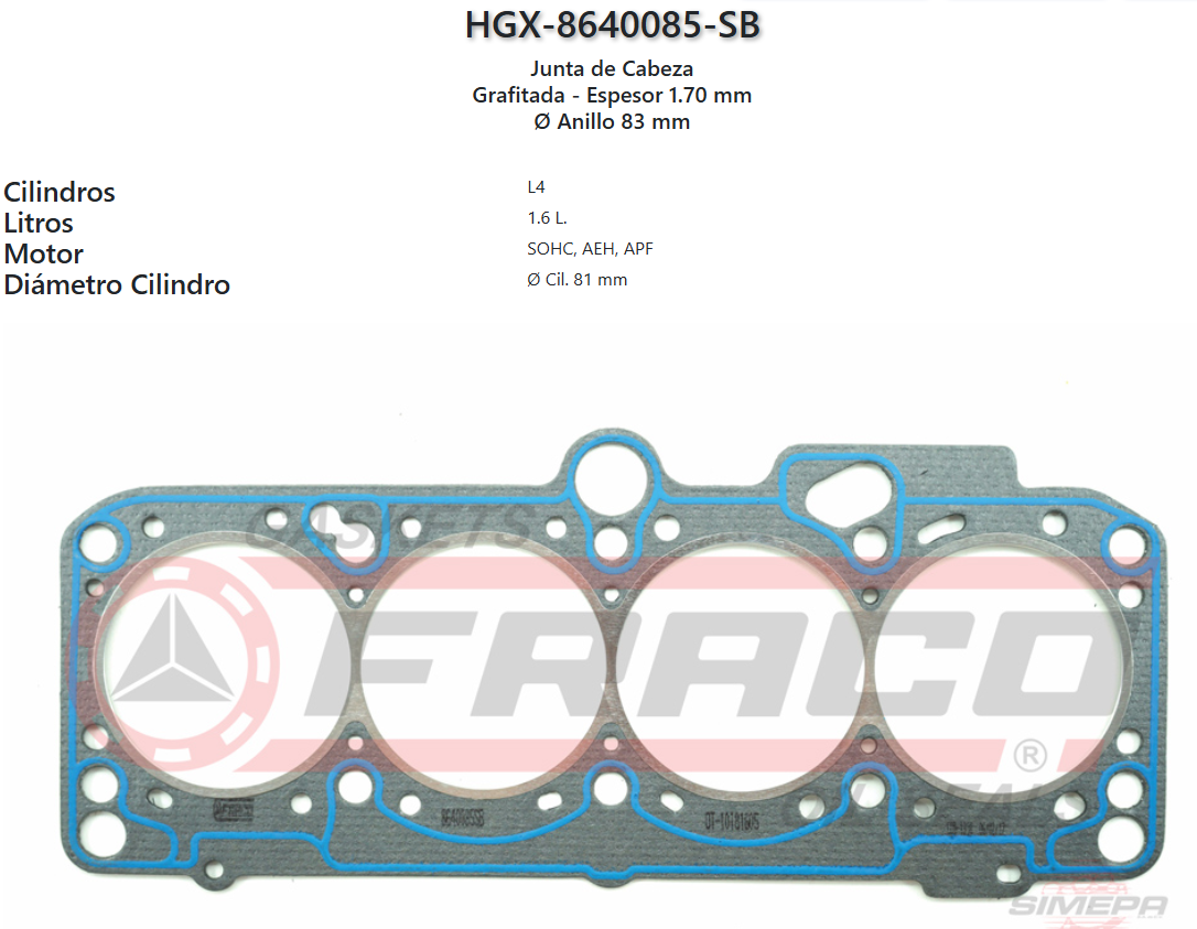 Imagen de HGX-8640085SB 