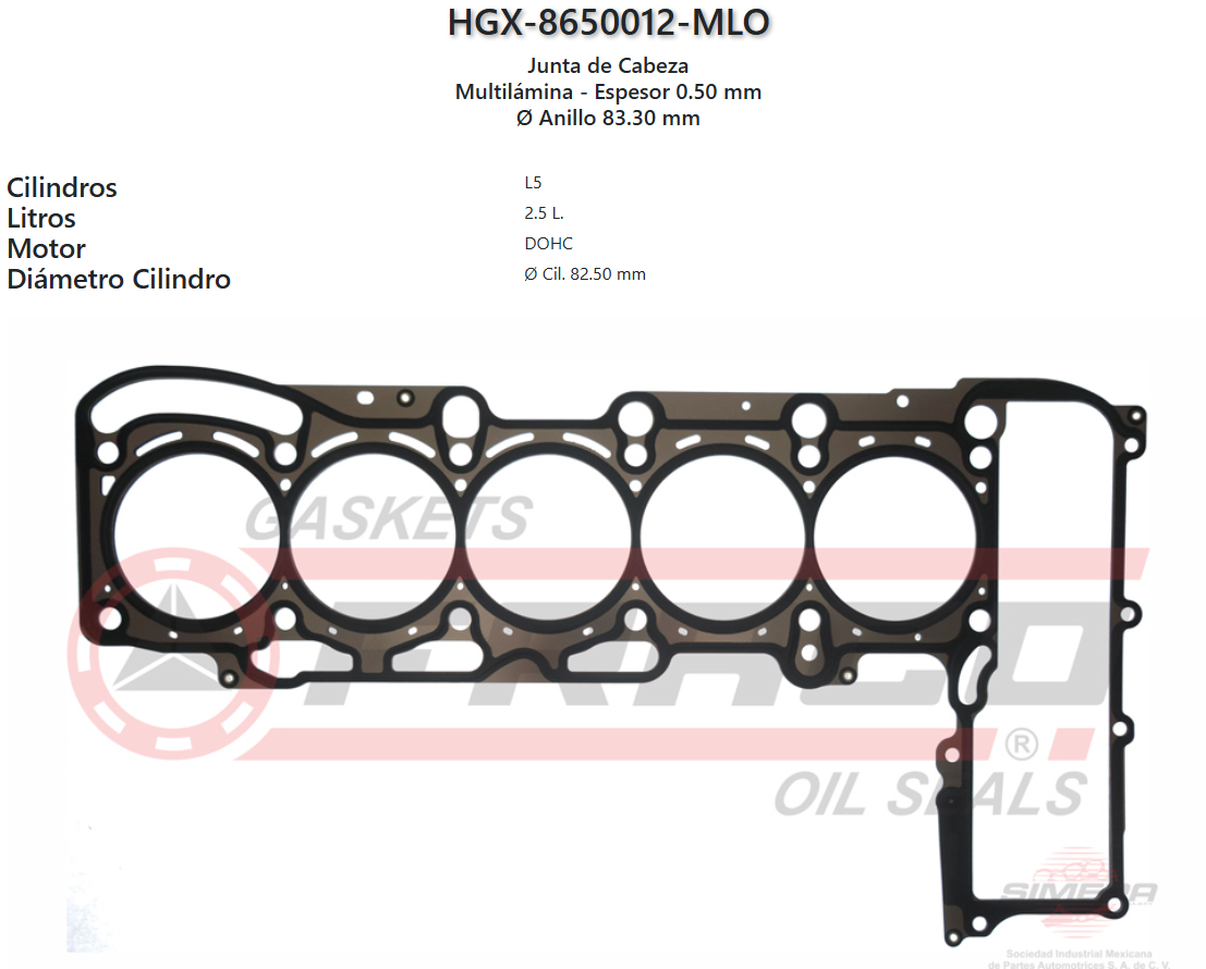 Imagen de HGX-8650012ML 