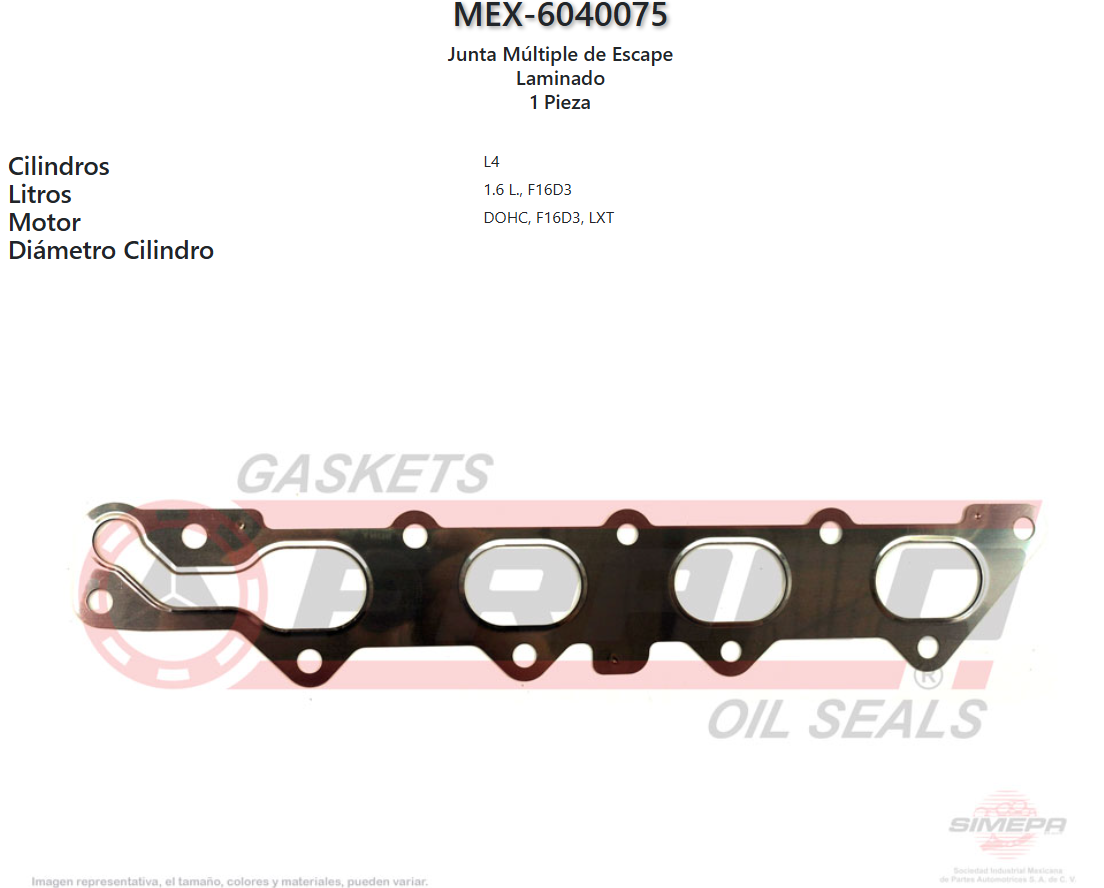 Imagen de MEX-6040075 MULT.ESC. GM AVEO DOHC,PONTIAC