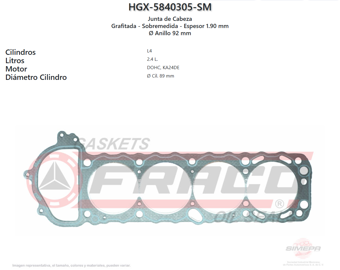 Imagen de HGX-5840305SM 
