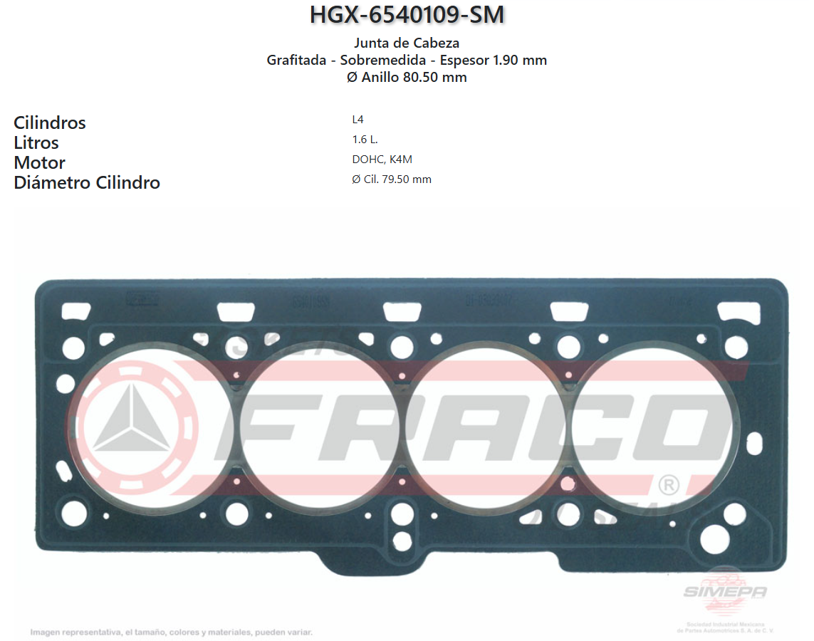 Imagen de HGX-6540109SM 