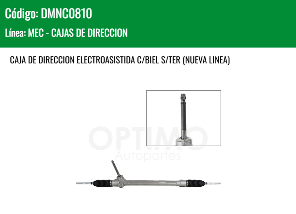 Imagen de DMNC0810 CREMALLERA ELECTROASISTIDA C/BIEL S/TER CHEVROLET SPARK NG 1.4L 16-21