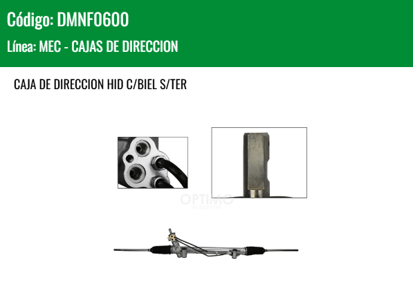 Imagen de DMNF0600 CREMALLERA HIDRAULICA C/BIEL S/TER FORD TRANSIT 2.2L TDI 07-13