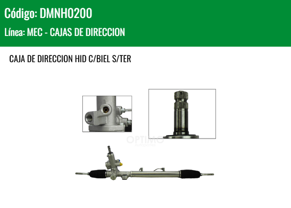 Imagen de DMNH0200 CREMALLERA HIDRAULICA C/BIEL S/TER HONDA CIVIC 1.8L 2.0L 06-11