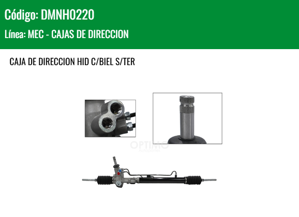 Imagen de DMNH0220 CREMALLERA HIDRAULICA C/BIEL S/TER HONDA CIVIC 1.6L 95-00
